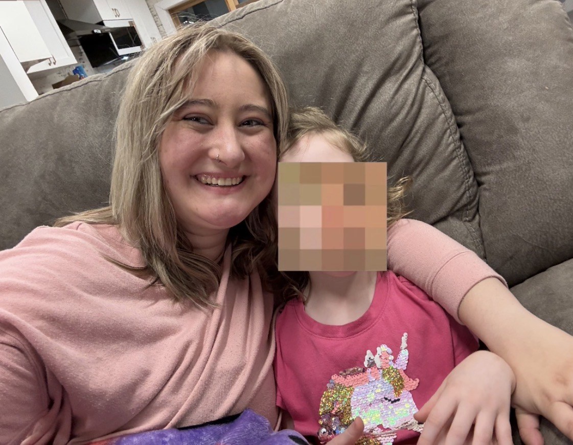 Courtney with kids