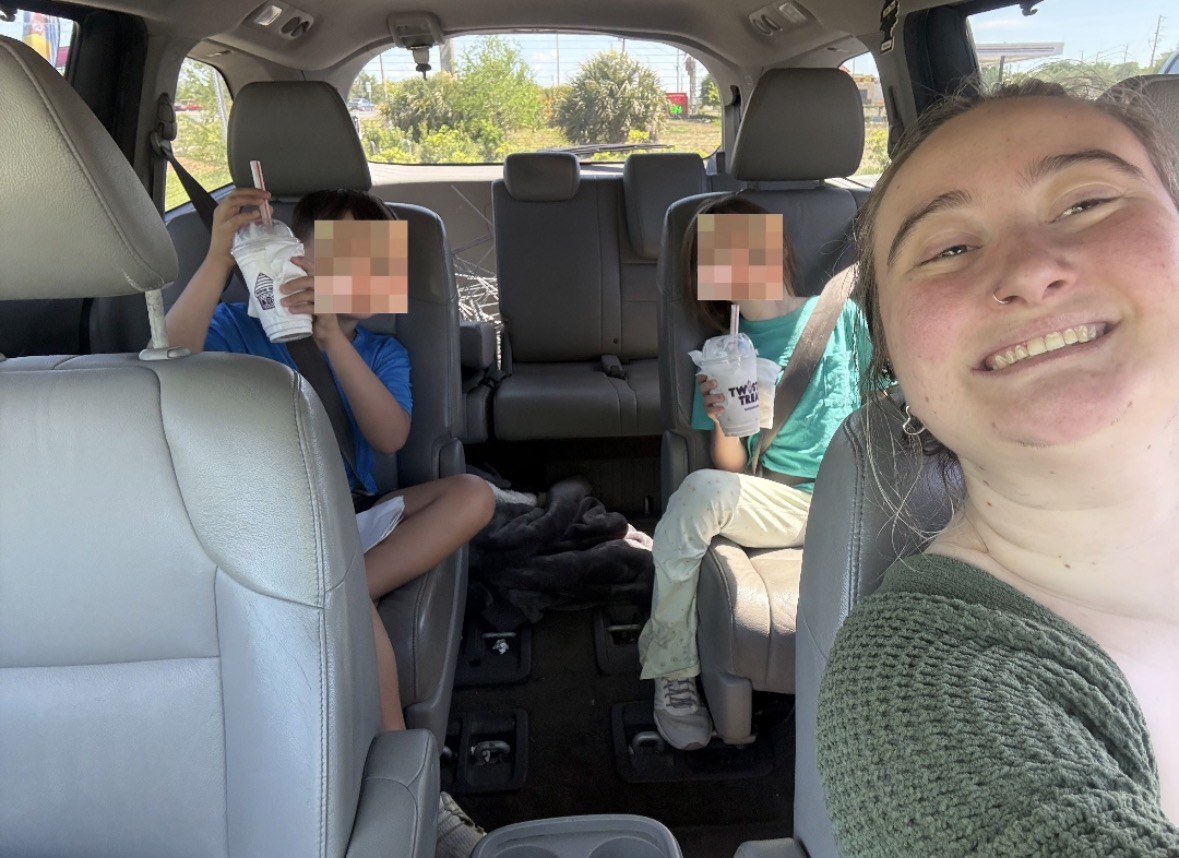 Courtney with kids