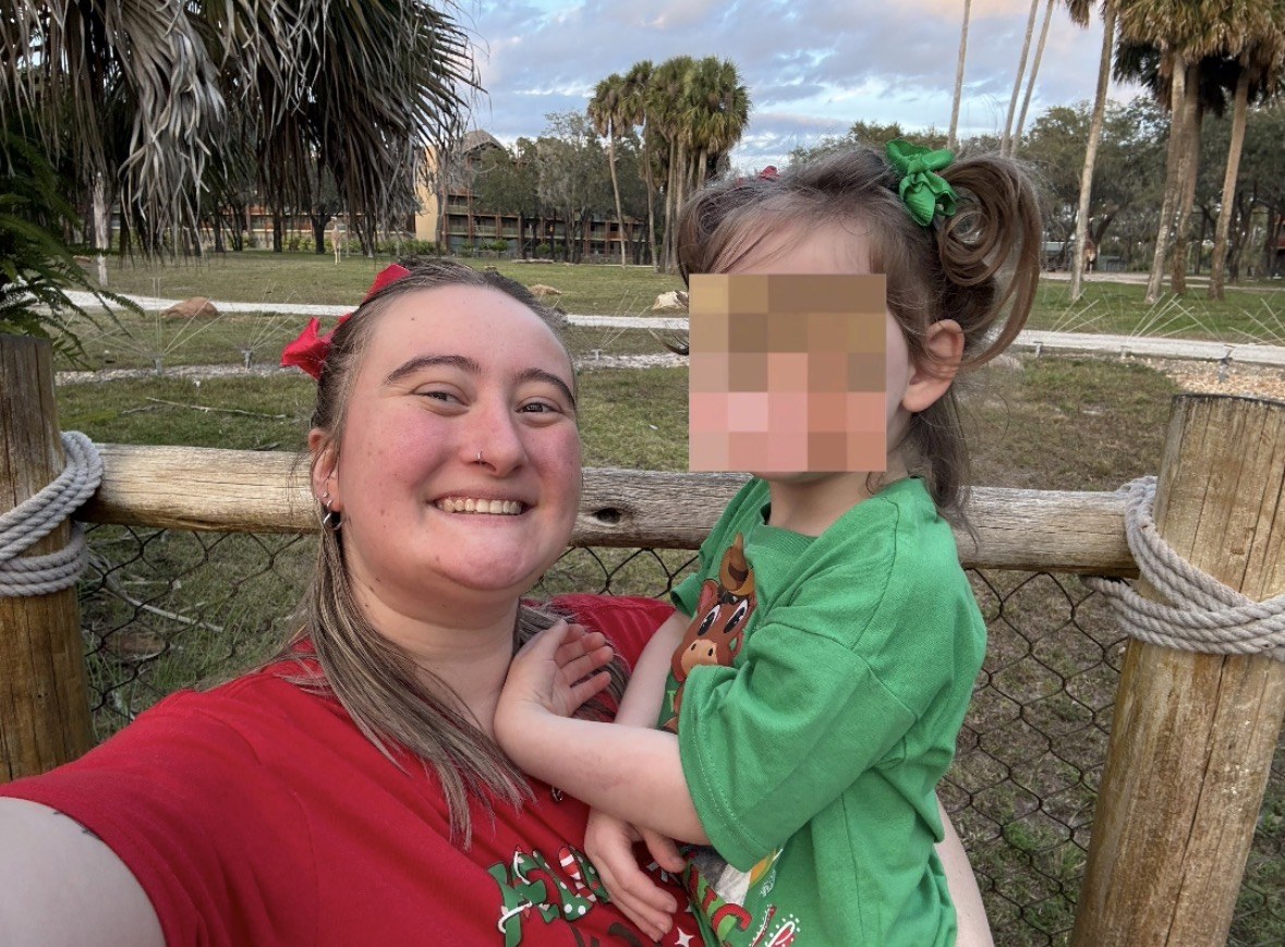 Courtney with kids