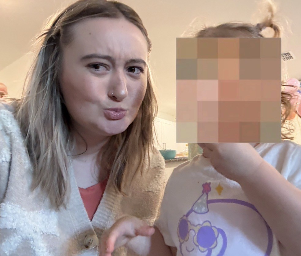 Courtney with kids